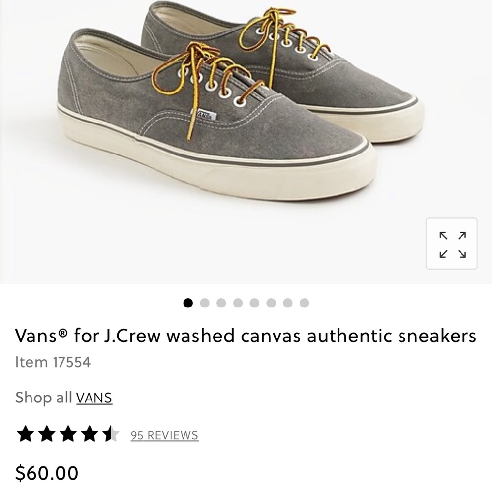 J Crew/Vans shoes